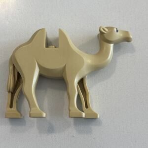 Lego Camel w/Black Eyes & White Pupils Pattern Tan #88291c01pb01 Set #7573